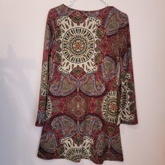 Tinley Boho Vintage Paisley Print Dress No Size Tag ~Please see measurements