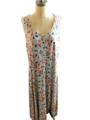 Rachel Roy Size 1X Plus Size Long Maxi Floral STRETCH Knit Dress NWT $105