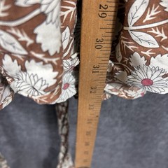 Outerknown Lulu Floral Silk Blend Mini Dress Size Small Tie Drop Waist Babydoll