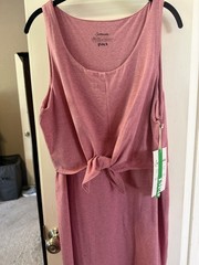 Pact Sleeveless Dress, Pink XL