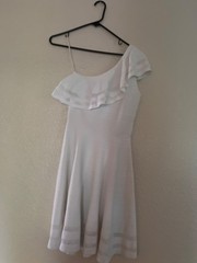 Ted Baker White Dress Size Small One Shoulder