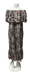 Muche Et Muchette Gold And Brown Long Dress One Size