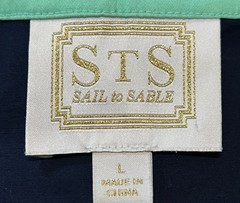 Sail To Sable Dress Size L Shake It All Shift Dress Mint Green/Navy Color Block