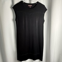 Johnson & Murphy Casual Sleeveless Modal Blend Black Shift Dress Sz XS New