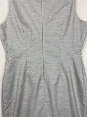 Antonio Melani Dress Womens 10 Beige Sheath Minimalist Empire Waist Office Caree