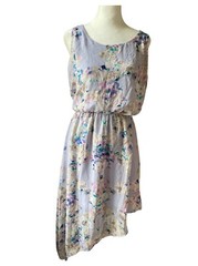 Charlotte Russe Medium Lilac Purple Chiffon And Polyester Assymetrical Dress