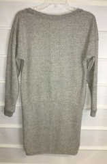 Alternative Gray Tweed Polyester Cotton Blend Dress 3/4 Sleeves Small EC!