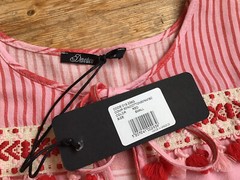 Devotion Twins Mini Leto Dress In Red And White Size S BNWT Made In Greece