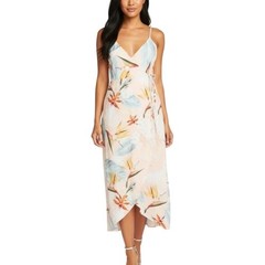 New! Show Me Your Mumu Meghan Wrap Dress – Pink Paradise Party Size L