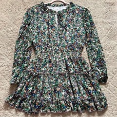 NWOT Free People Movement Floral Smocked Dress Boho Festival Cottage Size S