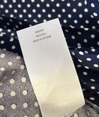 New QVC Me by Jennie Garth Navy Blue Dottie Printed Dress / Medium Petite
