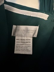 Dessy Collection Off-Shoulder Sweetheart Emerald Green Chiffon Gown (Petite)