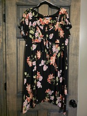 TOMMY BAHAMA WOMENS &lsquo;PETAL OF HONOR&rsquo; CAP SLV DRESS FLORAL XL TROPICAL