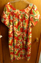 Puanani Hawaiian Tropical Floral Hibiscus MuuMuu Lounge Dress Women 2xl 56&Prime;chest