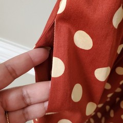 Brown Cream Polka Dot Sun Dress 10 Twee Retro Preppy Wedding Guest Date Night