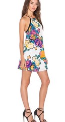 NBD By Revolve Ivory Floral Sheath Keep Up Dress with Side Pockets In Size M