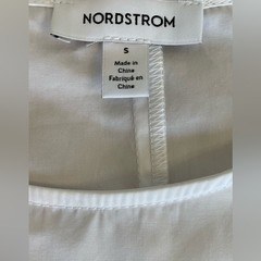 New ~ NORDSTROM ~ Puff Sleeve Belted 100% Cotton Dress ~ Small