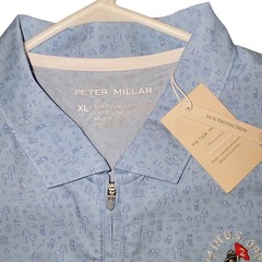 NWT PETER MILLAR 124th U.S. Open Carner Sport Dress Sz XL Blue