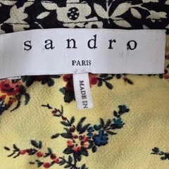 Sandro Paris Patchwork Silk Floral Mini Dress Size 1 S – Boho French Girl