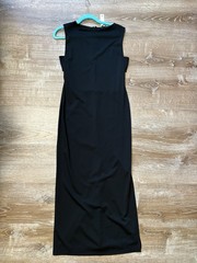 Banana Republic Black Maxi Long Dress Sleeveless Sz 6 M BR $170 NWT Old money