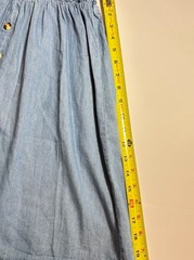 Speed Control NY Light Denim Button Front Mini Sun Dress Teen – Medium