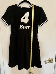 Hot Topic Leave Me Alone 4 Ever Emo Ringer Dress With Pockets Size XS