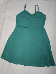 Shein Women&rsquo;s Teal Spaghetti Strap A Line Mini Dress Size Large NWOT
