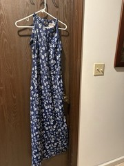 Blue Print Maxi. Size 8. Dry Clean Only