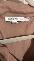 See By Chloe Short Sleeve Utility Shirt Dress with Belt
