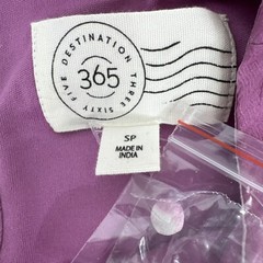 Destination 365 Petite Printed Chiffon Puff Sleeve MIDI Dress Size PS Pink NEW
