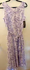 Black Label by Evan Picone New With Tags size 10 purple and white sleeveless