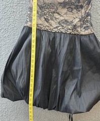 B Darlin Trendy Plus Size Lace Bubble-Hem Dress Juniors 22W Oxford Sleeveles $89