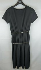 Boutique Moschino Short Sleeve Dress, Black, Women&rsquo;s 36 (4)