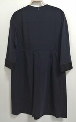 TARA JARMON Frill No Collar Dress VZELS-20590 Used