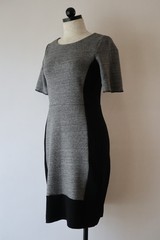J CREW Gray Black Jersey Wool Cotton Slim Structured Sheath Pencil Dress Women 4