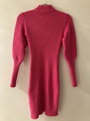 Hot pink Guess Sweater Dress Long Sleeve Cutout Medium