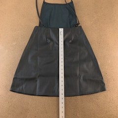 COLLUSION Women&rsquo;s Size 6 Black Matte Faux Leather Sleeveless Mini Dress New