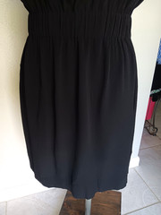 Kate Spade Authentiac Black 100% Viscose Crepe Bow-Back Shift (LBD) Dress Size 8