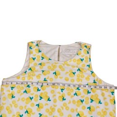 Pappagallo XL Dress Stretch Lemon Retro 60s Vacation Dress Cruise Sheath Swing