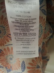💝 Seasalt  » PICNIC SPOT  » Dress Size 18 Grey Orange Floral Print