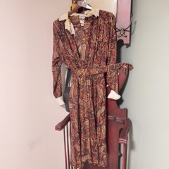 Vintageleslie fay Collection Dresses Size 10 Dry Clean Only Long Dress With Belt