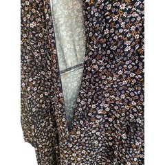 LOFT Women&rsquo;s Size 4 Navy Ditsy Floral Mock Neck Mini Dress Long Sleeve NWT