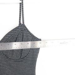 Bear Dance Houndstooth Bustier Coquette Underwire Goth Punk Dress Womens S XS