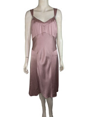 Beaded Silk Formal Dress Ann Taylor Pink Bridesmaid Sleeveless Loft Wedding 8