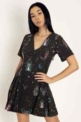 BlackMilk Alien Insects Evil V Dress Size XL X-Large