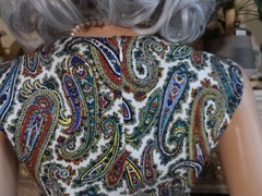 New Diane Von Furstenberg Roal Blue/Green Multi Paisley Print Midi Dress Size 4