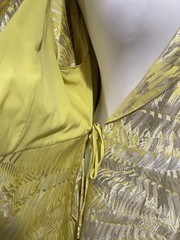 MARINA RINALDI FORMAL EVENING YELLOW/GOLD GOWN BROCADE DRESS US-20 NWT $2,800