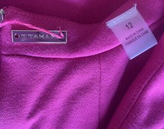 Women’s Sleeveless Tahari Size 12 Hot Pink Wrap Dress