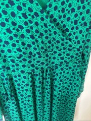 BODEN Layla Jersey Long Sleeve Dress Sapling Leafy Bud Green Floral Size 8P