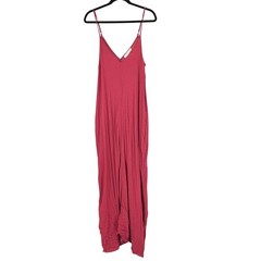 Lovestitch New Red Boho Maxi Dress y2k Fairy Nautical Festival Coastal Gauze M L